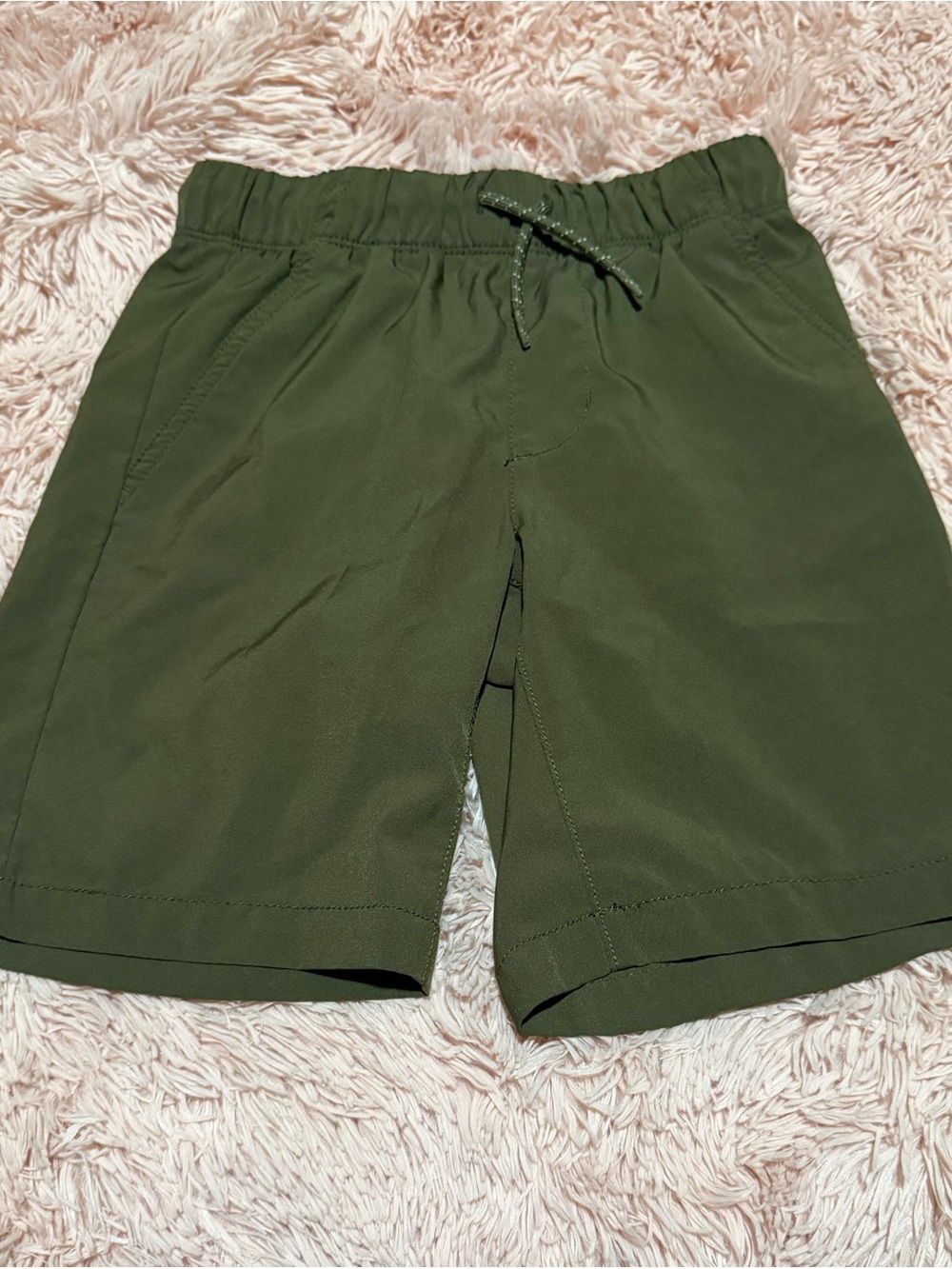 Old Navy Olive Green Kids Drawstring Shorts